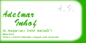adelmar inhof business card